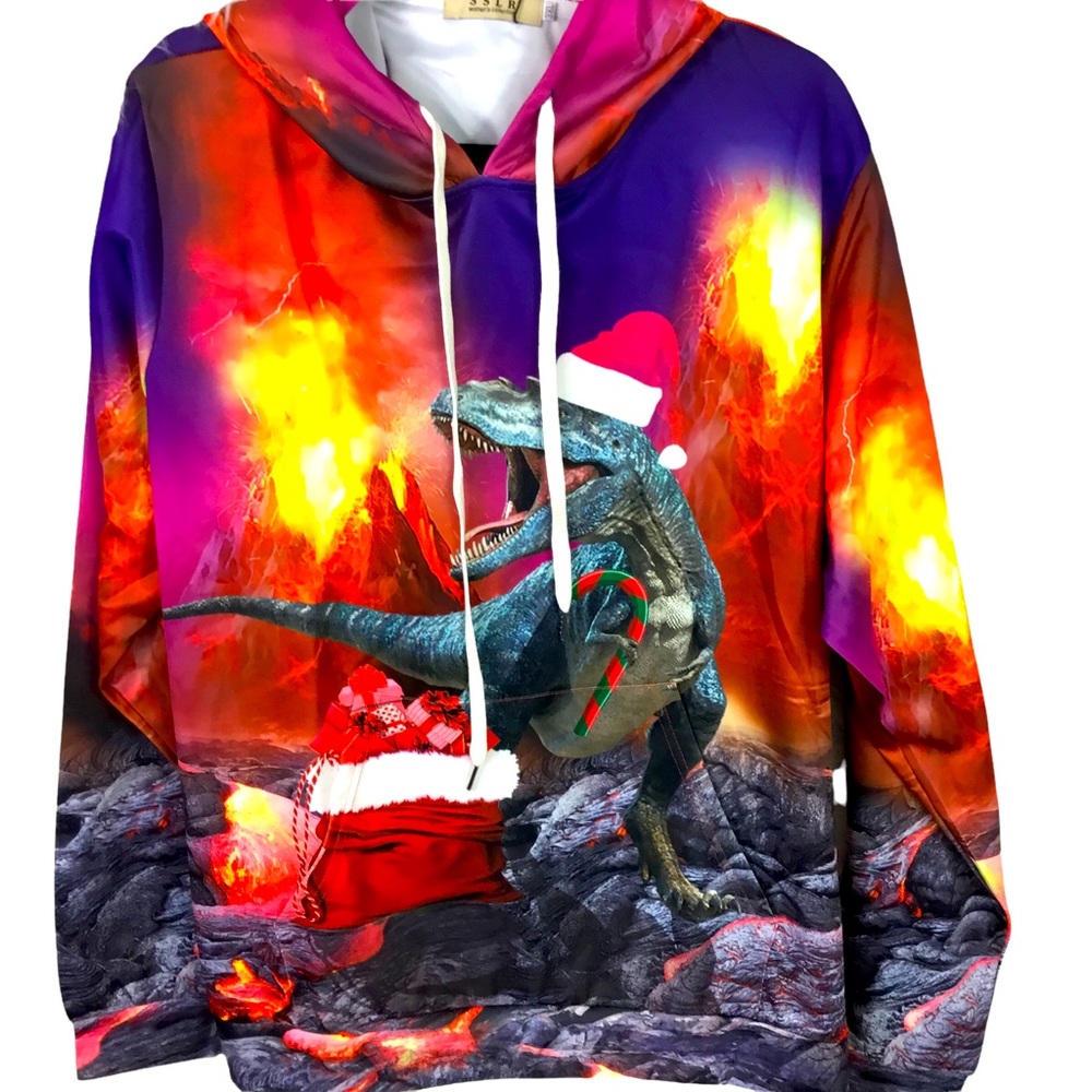Womens SSLR Sweatshirt Hooded XMAS size XL NEW